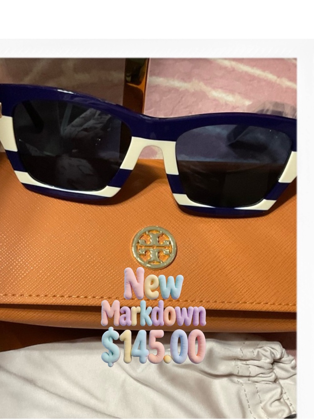 Tory Burch Blue and Ivory Sunglasses 🕶️